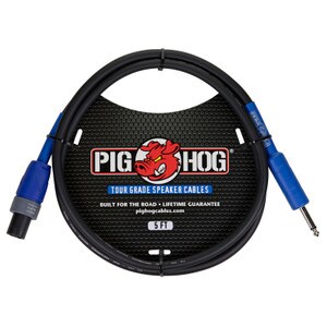 Pig Hog Tour Grade Speaker Cable 14 AWG speakON to 1/4” 5 ft.